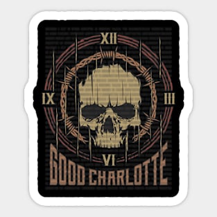 Good Charlotte Vintage Skull Sticker